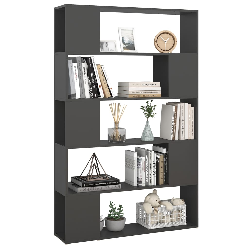 Libreria/Divisorio Grigio 100x24x155 cm in Truciolato cod mxl 12917