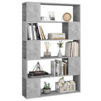 Libreria/Divisorio Grigio Cemento 100x24x155 cm in Truciolato 809201