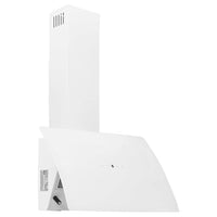 Cappa a Parete 60 cm in Acciaio e Vetro Temperato Bianco cod mxl 17674