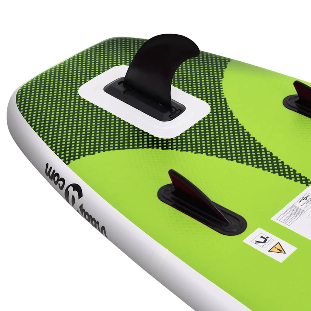 Set Tavola da SUP Gonfiabile Verde 300x76x10 cm 93383