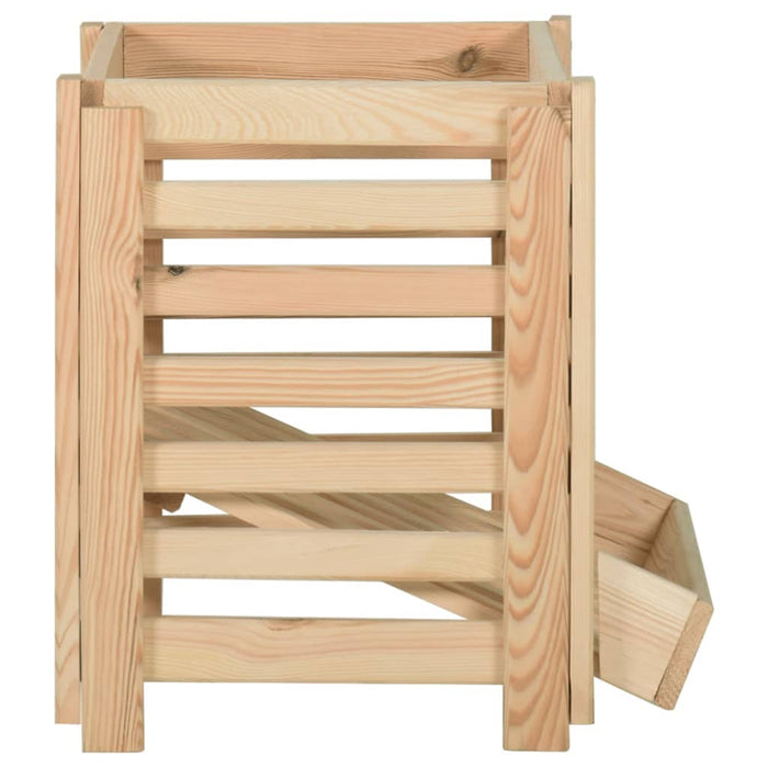 Cassetta Porta Patate  60x40x50 cm in Legno Massello di Pino cod mxl 49651