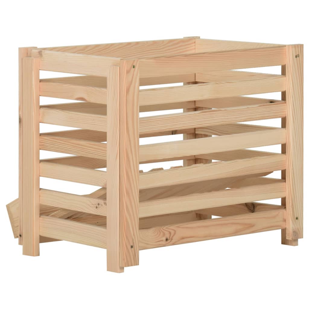 Cassetta Porta Patate  60x40x50 cm in Legno Massello di Pino cod mxl 49651