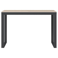 Scrivania Computer Nera e Rovere 110x60x73 cm Legno Multistrato 30199