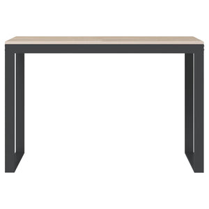 Scrivania Computer Nera e Rovere 110x60x73 cm Legno Multistrato 30199