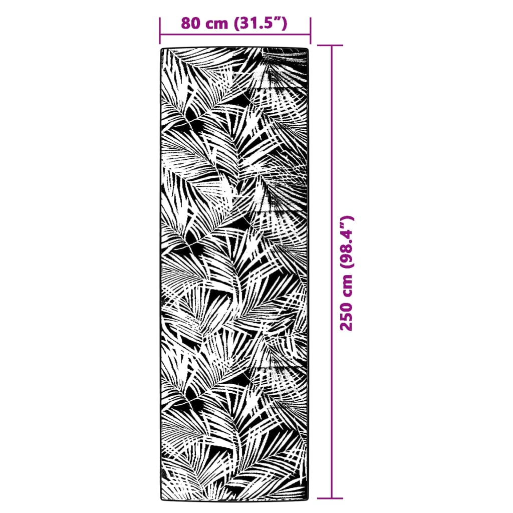 Tappeto da Esterno Verde 80x250 cm in PP 316906