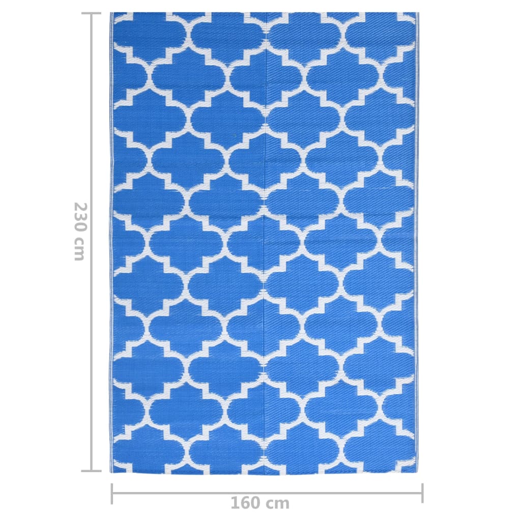 Tappeto da Esterni Blu 160x230 cm in PP cod mxl 69716