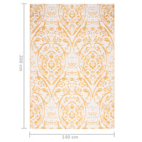 Tappeto da Esterno Giallo 140x200 cm in PP cod mxl 64086