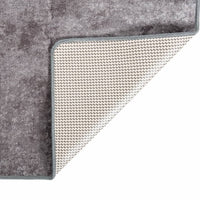 Tappeto Lavabile 80x150 cm Grigio Antiscivolo 337958