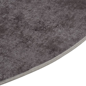 Tappeto Lavabile φ120 cm Grigio Antiscivolo 337963