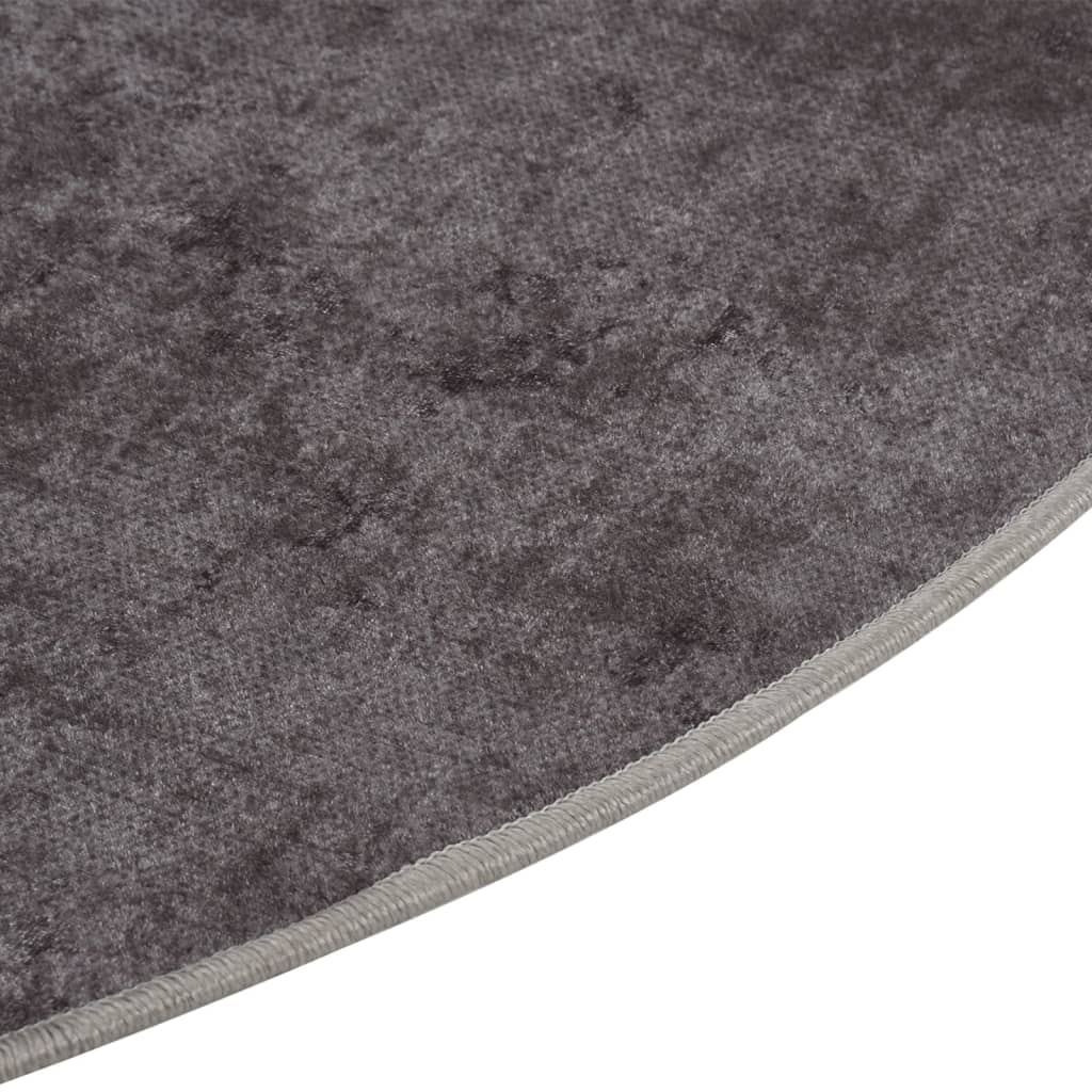 Tappeto Lavabile φ120 cm Grigio Antiscivolocod mxl 103965