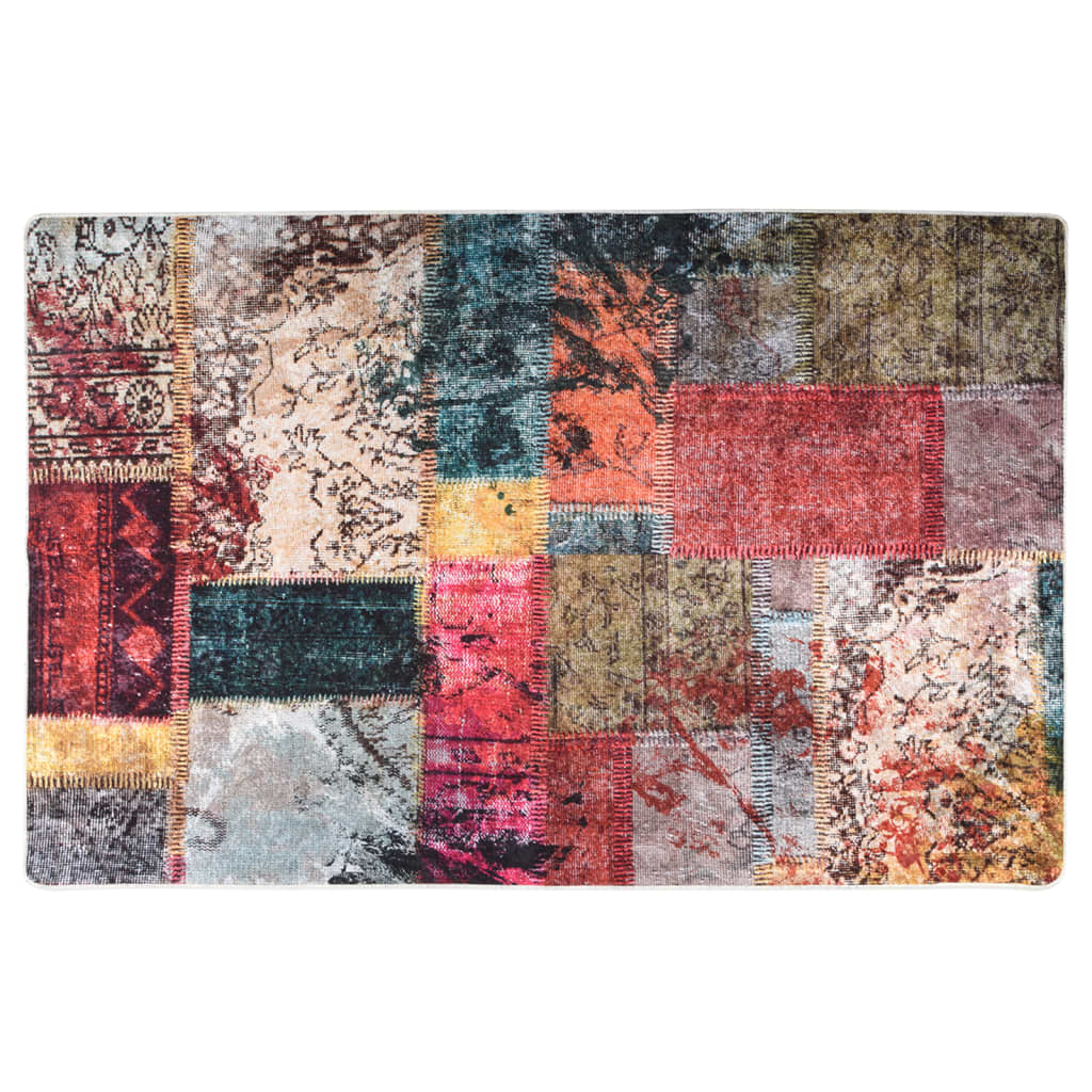 Tappeto Lavabile Patchwork 80x150 cm Multicolore Antiscivolocod mxl 119445