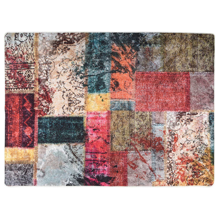 Tappeto Lavabile Patchwork 120x180 cm Multicolore Antiscivolo cod mxl 77603