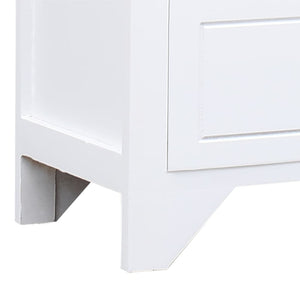 Mobile Porta TV Bianco 108x30x40 cm in Legno di Paulownia cod mxl 11559