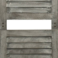 Divisorio a 5 Pannelli Grigio 179x166 cm in Legno Massello 338576