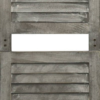 Divisorio a 6 Pannelli Grigio 214x166 cm in Legno Massello 338577