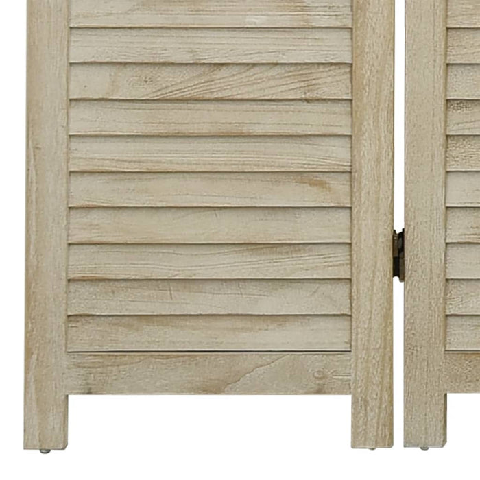 Divisorio a 4 Pannelli 140 x 165 cm Legno Massello di Paulownia 338579