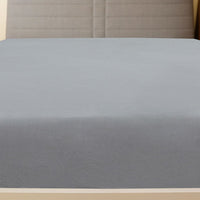 Lenzuola con Angoli Jersey 2pz Grigio 90x200 cm Cotone 136201