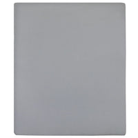 Lenzuola con Angoli Jersey 2pz Grigio 160x200 cm Cotone 136207