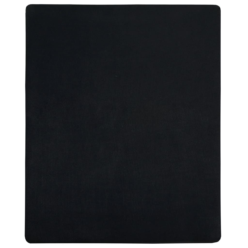 Lenzuolo con Angoli Jersey Nero 90x200 cm Cotone cod mxl 66925