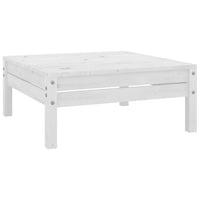 Poggiapiedi da Giardino Bianco in Legno Massello di Pino cod mxl 43716