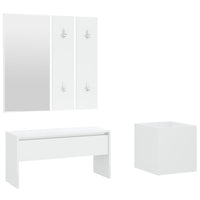 Set di Mobili da Corridoio Bianco in Legno Multistrato cod mxl 73557