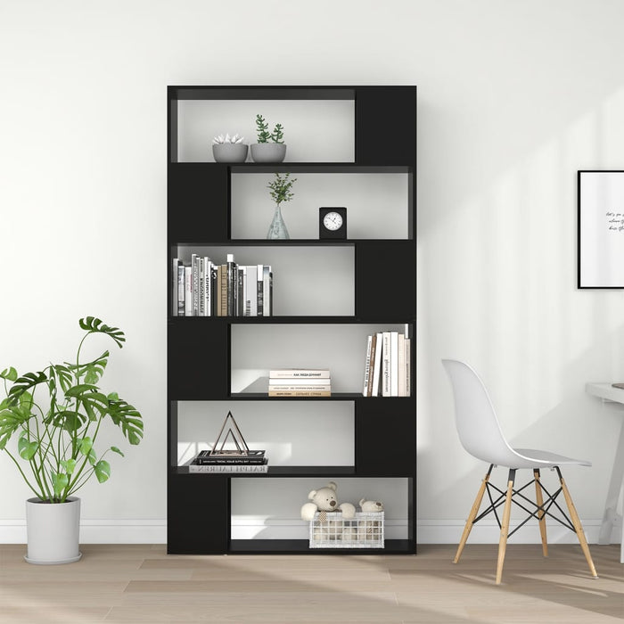 Libreria/Divisorio Nero 100x24x188 cmcod mxl 126665