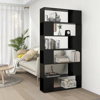 Libreria/Divisorio Nero 100x24x188 cmcod mxl 126665