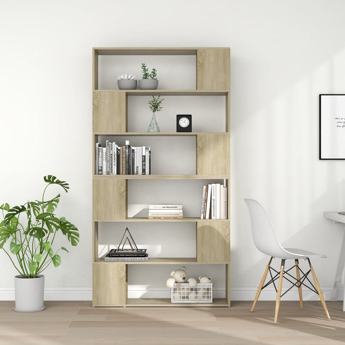 Libreria/Divisorio Rovere Sonoma 100x24x188 cm