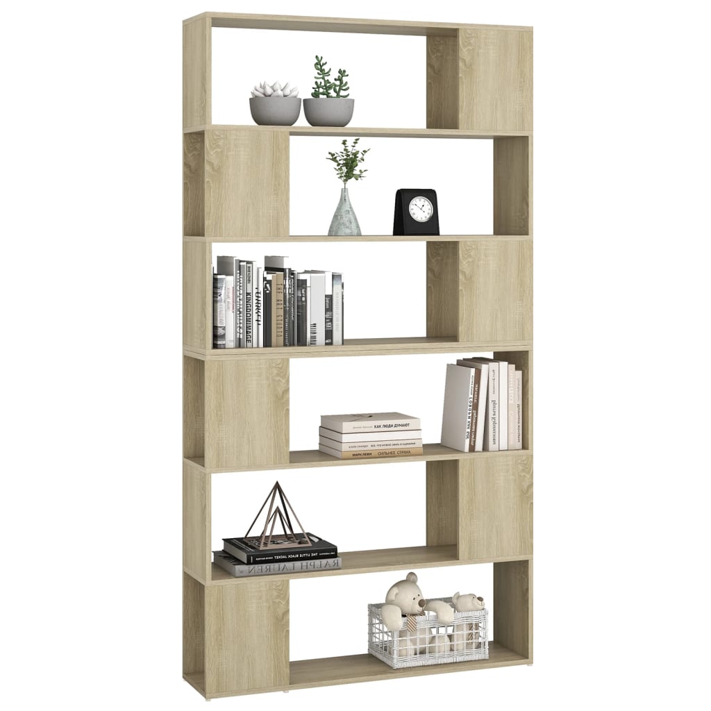 Libreria/Divisorio Rovere Sonoma 100x24x188 cm