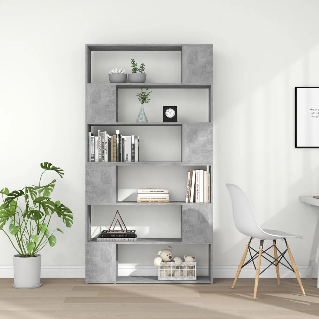 Libreria/Divisorio Grigio Cemento 100x24x188 cm cod mxl 18111