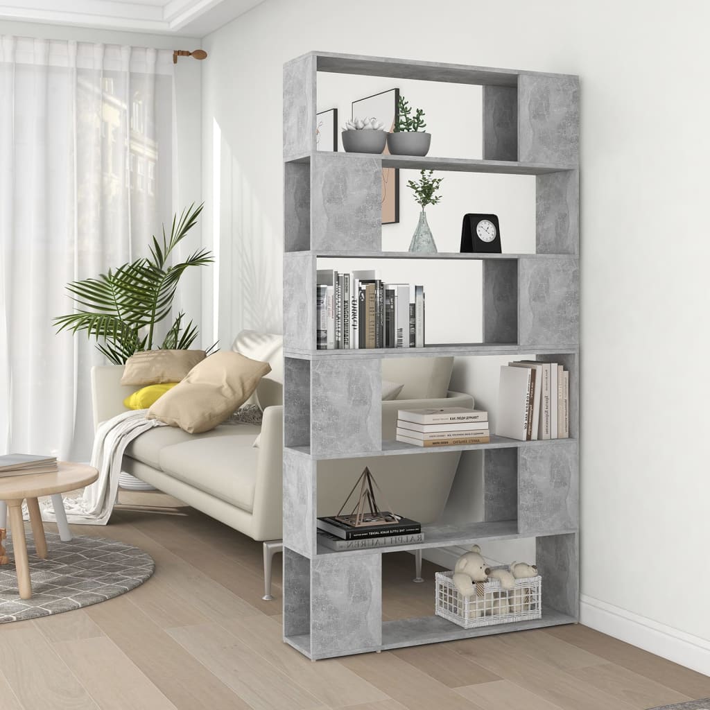 Libreria/Divisorio Grigio Cemento 100x24x188 cm cod mxl 18111