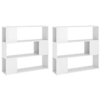 Libreria/Divisorio Bianco Lucido 100x24x188 cm cod mxl 14996