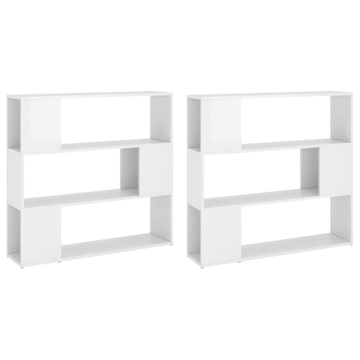 Libreria/Divisorio Bianco Lucido 100x24x188 cm cod mxl 14996