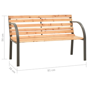 Panca da Giardino per Bambini 81 cm in Legno di Abete Cinese cod mxl 53858