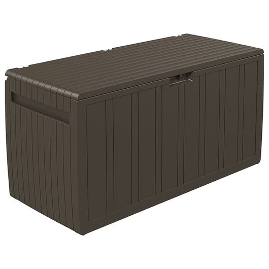 Baule Mobile Contenitore Cuscini Marrone 117x45,5x57,5 cm 270 L 337905