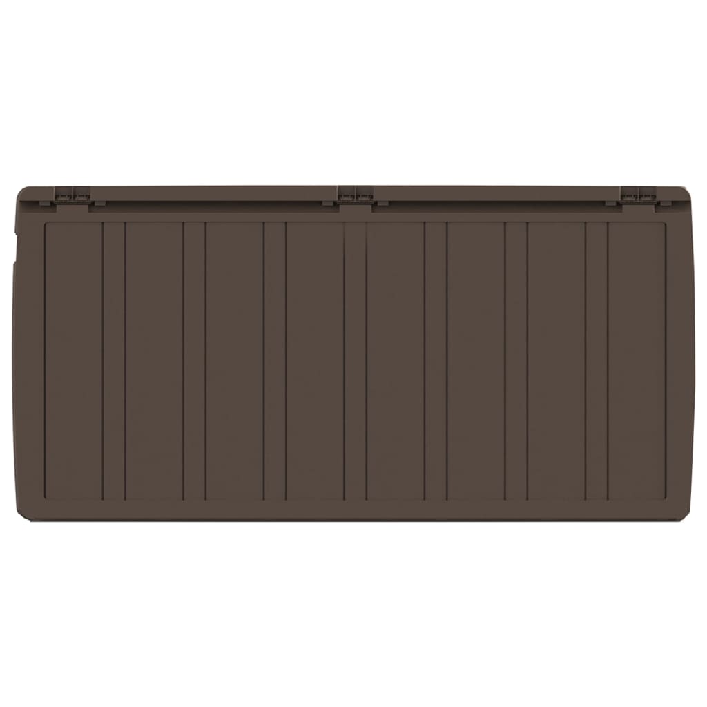 Baule Mobile Contenitore Cuscini Marrone 117x45,5x57,5 cm 270 L 337905