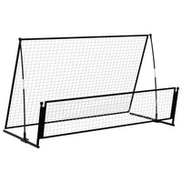 Porta da Calcio a Rimbalzo 2 in 1 202x104x120 cm in Acciaio cod mxl 55939