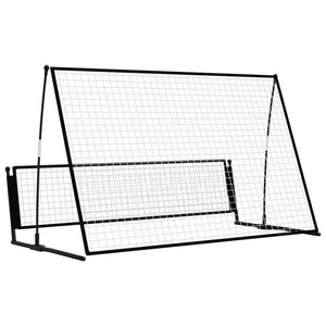 Porta da Calcio a Rimbalzo 2 in 1 202x104x120 cm in Acciaio cod mxl 55939