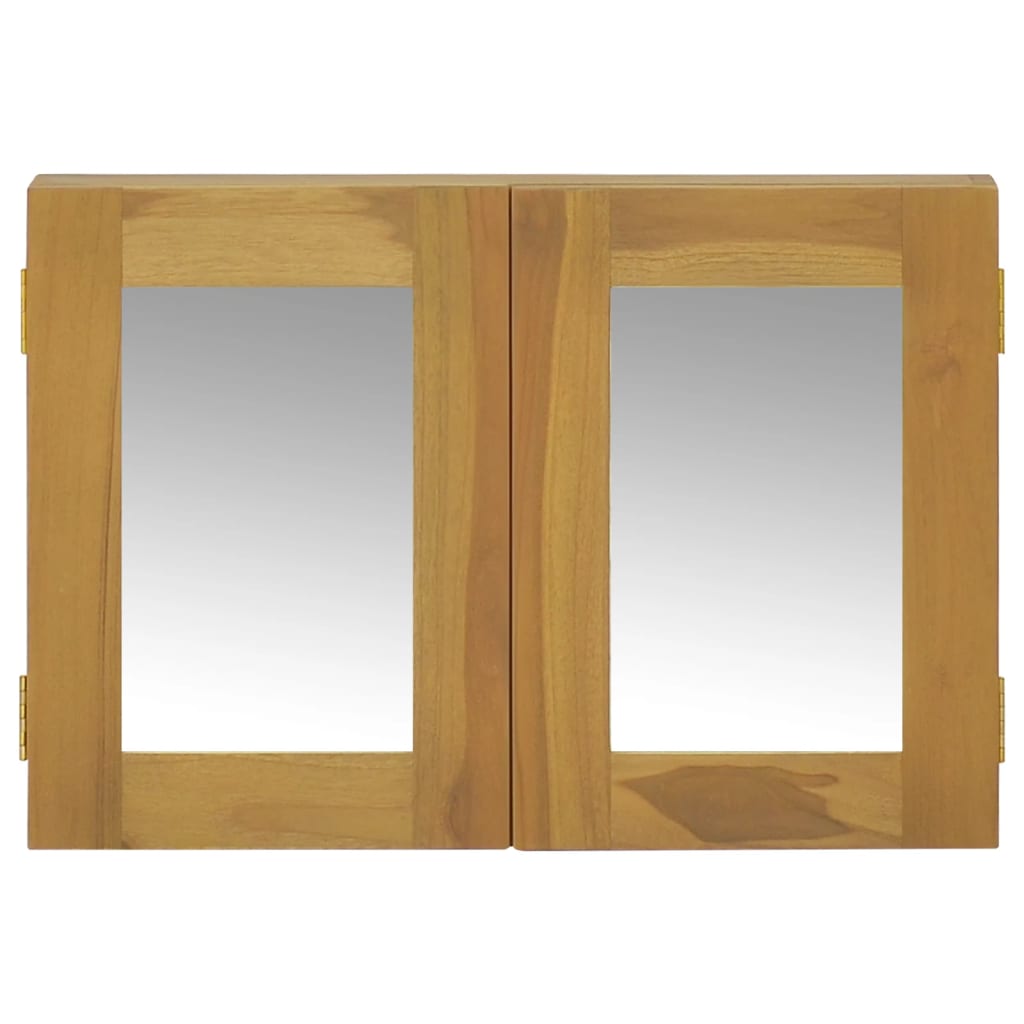 Mobile a Specchio 60x10x40 cm in Legno Massello di Teak 338242