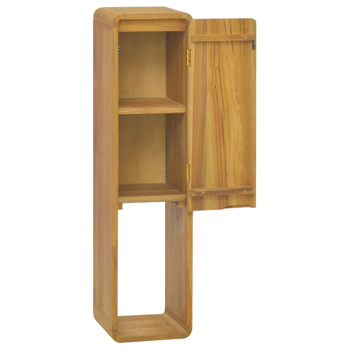 Mobile da Bagno a Parete 25x25x100 cm in Legno Massello di Teak 338244