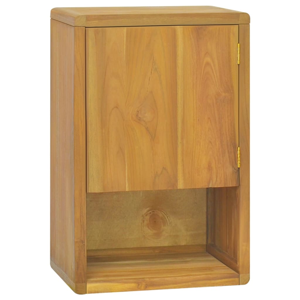 Mobile da Bagno a Parete 45x30x70 cm in Legno Massello di Teak cod mxl 52559