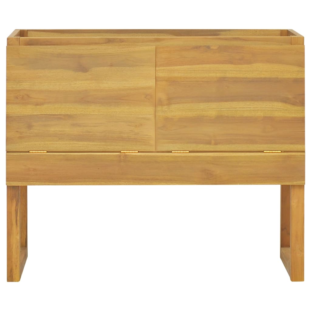 Mobile da Bagno 90x45x75 cm in Legno Massello di Teak