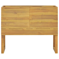 Mobile da Bagno 90x45x75 cm in Legno Massello di Teak