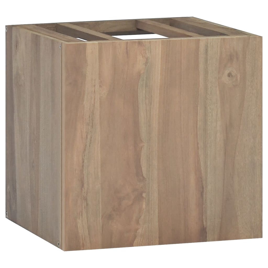 Mobile da Bagno a Parete 46x25,5x40cm in Legno Massello di Teak 338252