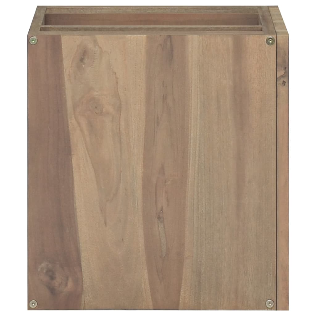 Mobile da Bagno a Parete 46x25,5x40cm in Legno Massello di Teak 338252