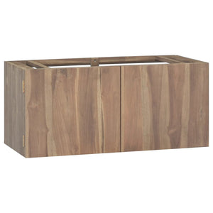 Mobile da Bagno a Parete 90x39x40 cm in Legno Massello di Teak cod mxl 46830