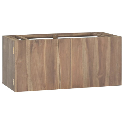 Mobile da Bagno a Parete 90x39x40 cm in Legno Massello di Teak cod mxl 46830