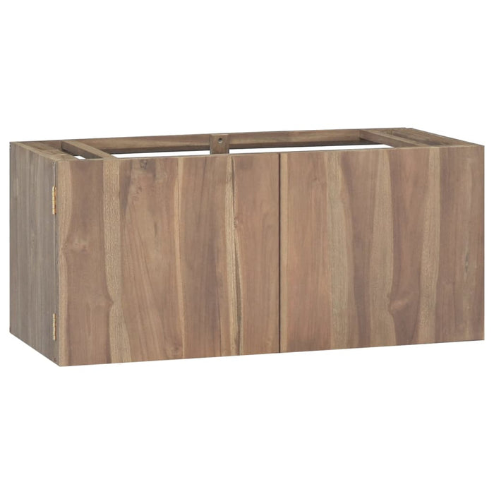 Mobile da Bagno a Parete 90x39x40 cm in Legno Massello di Teak 338254