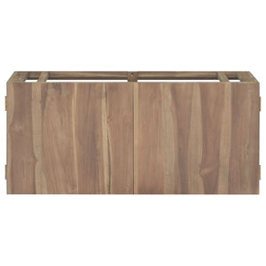 Mobile da Bagno a Parete 90x39x40 cm in Legno Massello di Teak cod mxl 46830