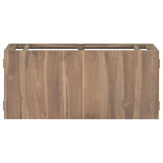 Mobile da Bagno a Parete 90x39x40 cm in Legno Massello di Teak cod mxl 46830